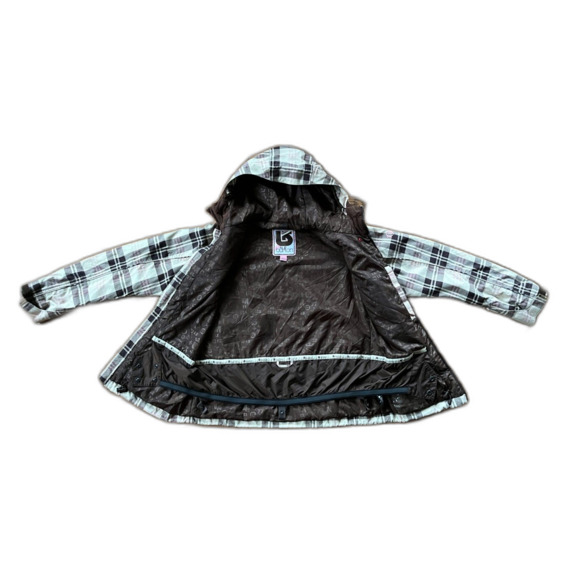 BURTON Brown Plaid Snowboard Ski Winter Waterproof Jacket Coat  Women's Sz Small - Picture 3 of 9